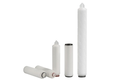 Filtro Cartucho de Membrana de PTFE com Estrutura de PVDF Resistente à Corrosão, Série PVDF