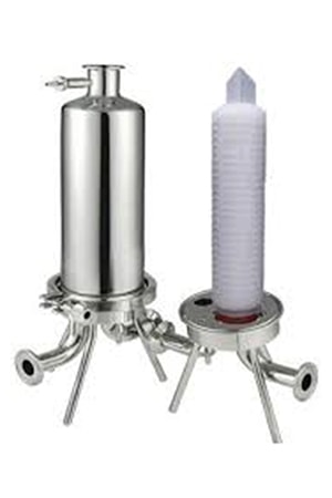 Carcaça de filtro sanitário de cartucho único 